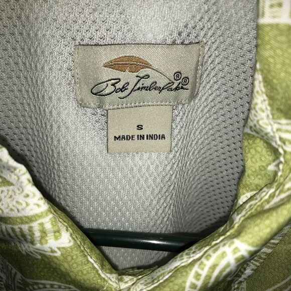 Bob Timberlake green vented fishing shirt Size Small button down Mens - Picture 5 of 6